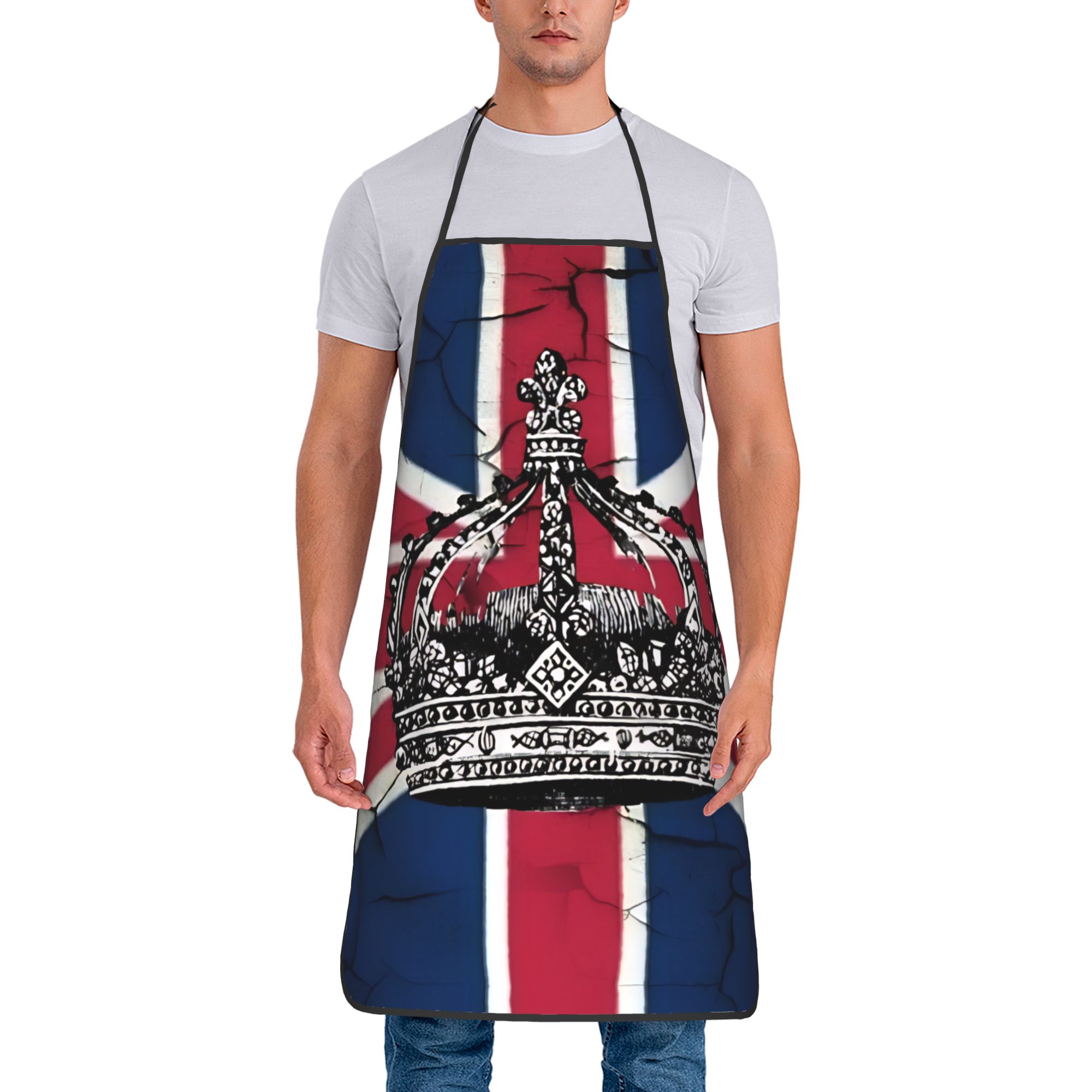 Uk Home Cooking - Celemek Bendera Inggris UK untuk Dewasa,