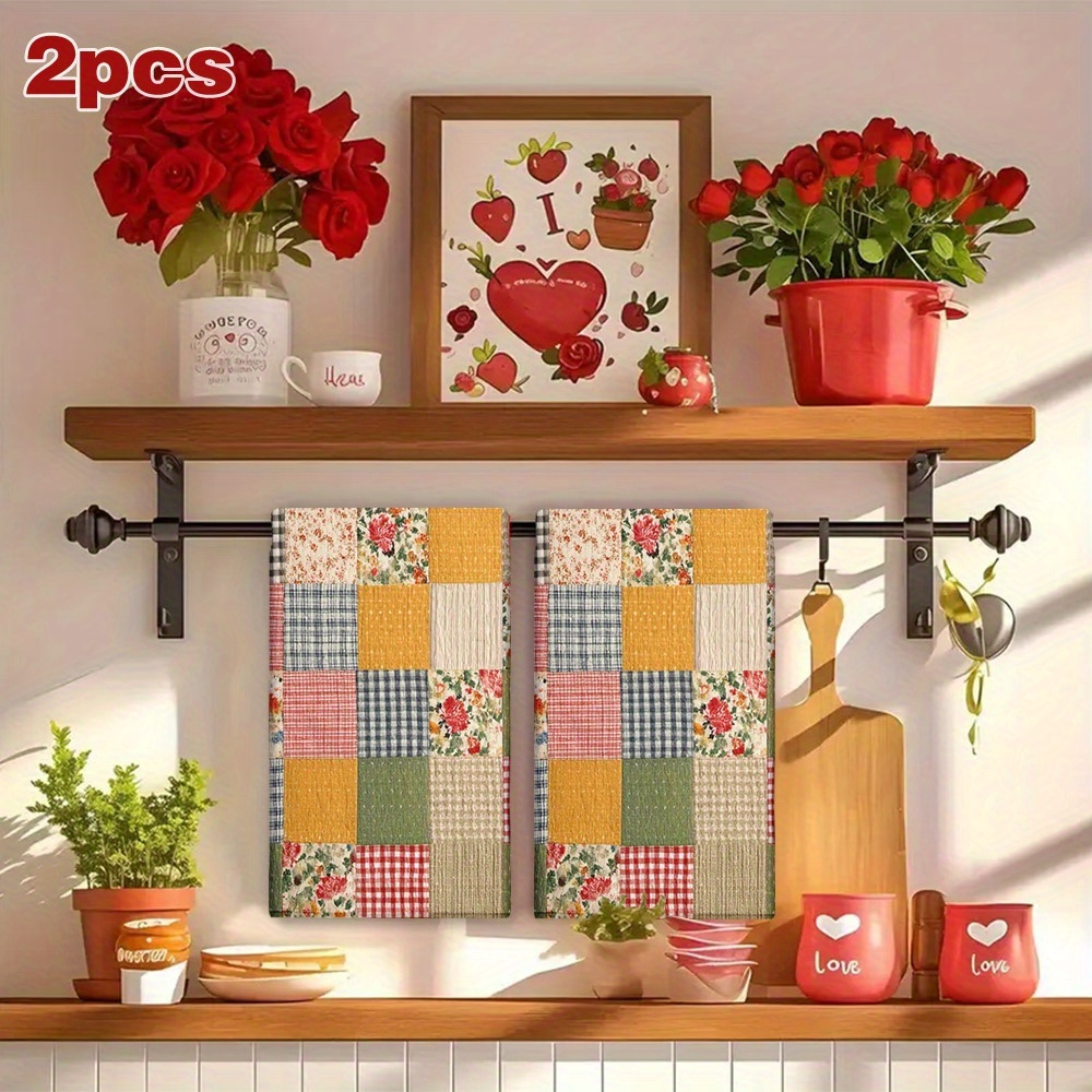 2 Buah, Handuk Dapur Motif Kot - Home Cooking Is The Best ulasan dan harga