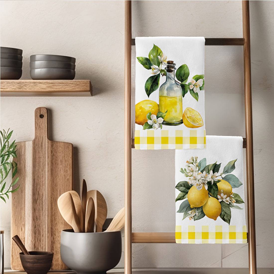 2 Buah, Handuk Dapur Bermotif  - Home Cooking Is The Best ulasan dan harga