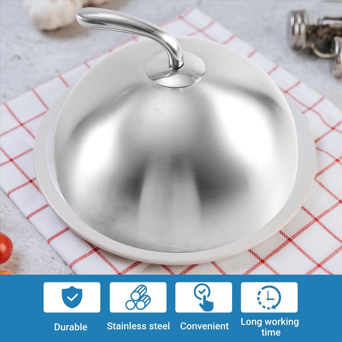 1 Buah Penutup Steak Baja Taha - Home Cooking Meal ulasan dan harga