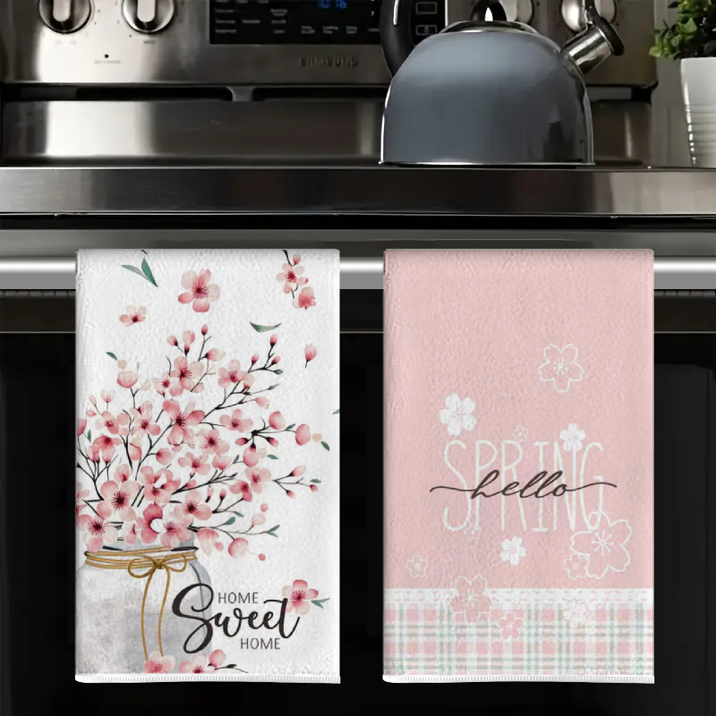 4 Buah, Handuk Dapur Bermotif  - Home Cooking Is The Best ulasan dan harga
