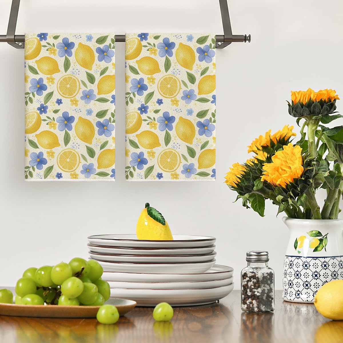2 Buah, Handuk Dapur Motif Bun - Home Cooking Is The Best ulasan dan harga