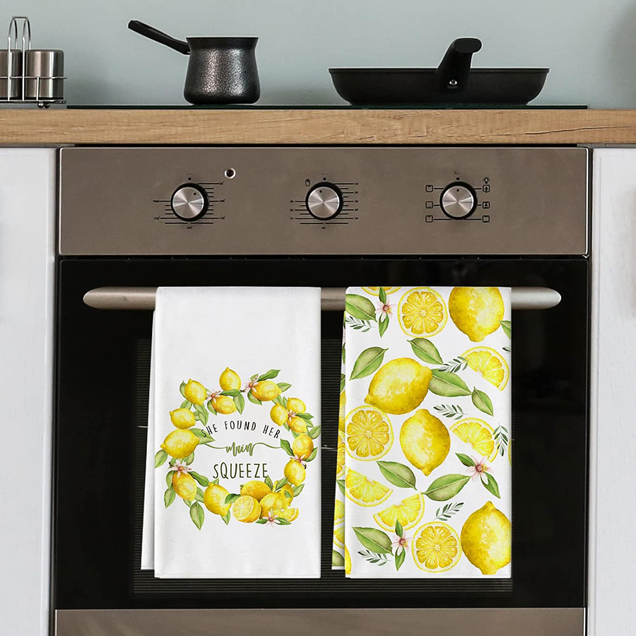 2 Buah, Handuk Dapur Lemon Wre - Home Cooking Is The Best ulasan dan harga