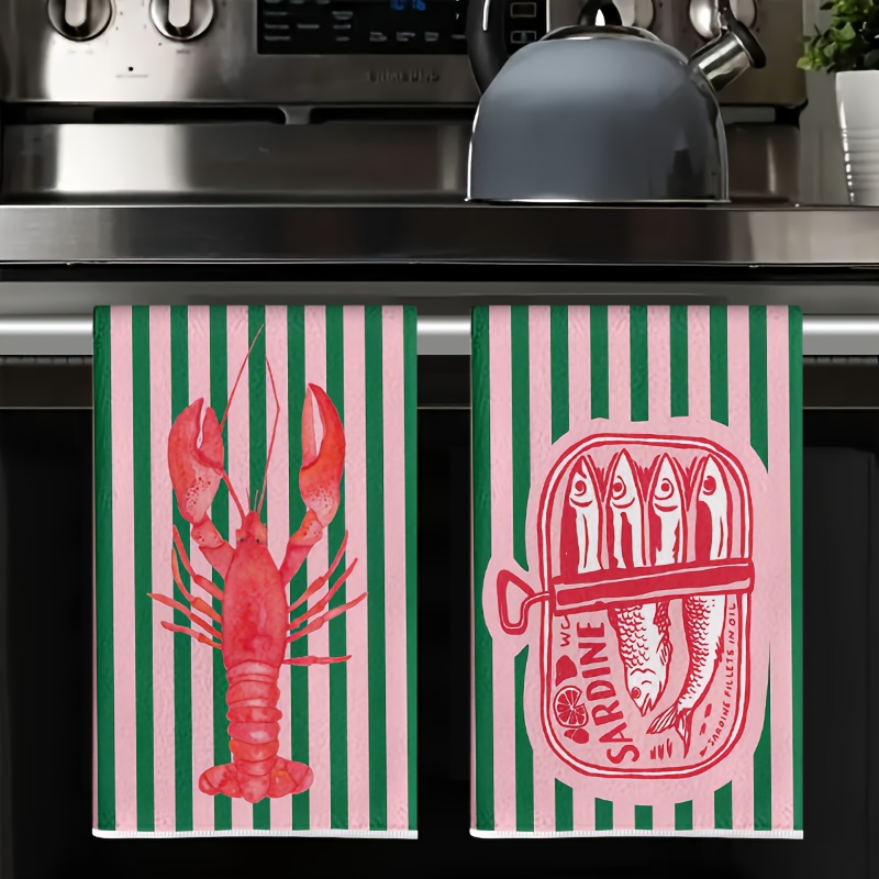 2 Buah, Handuk Dapur Desain Ka - Home Cooking Is The Best ulasan dan harga