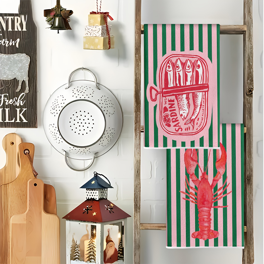 2 Buah, Handuk Dapur Desain Ka - Home Cooking Is The Best ulasan dan harga