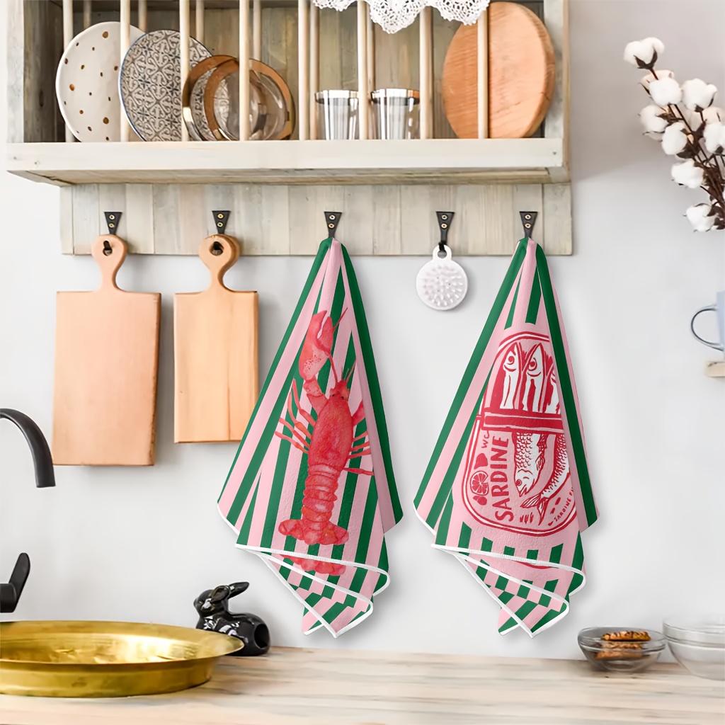 2 Buah, Handuk Dapur Desain Ka - Home Cooking Is The Best ulasan dan harga