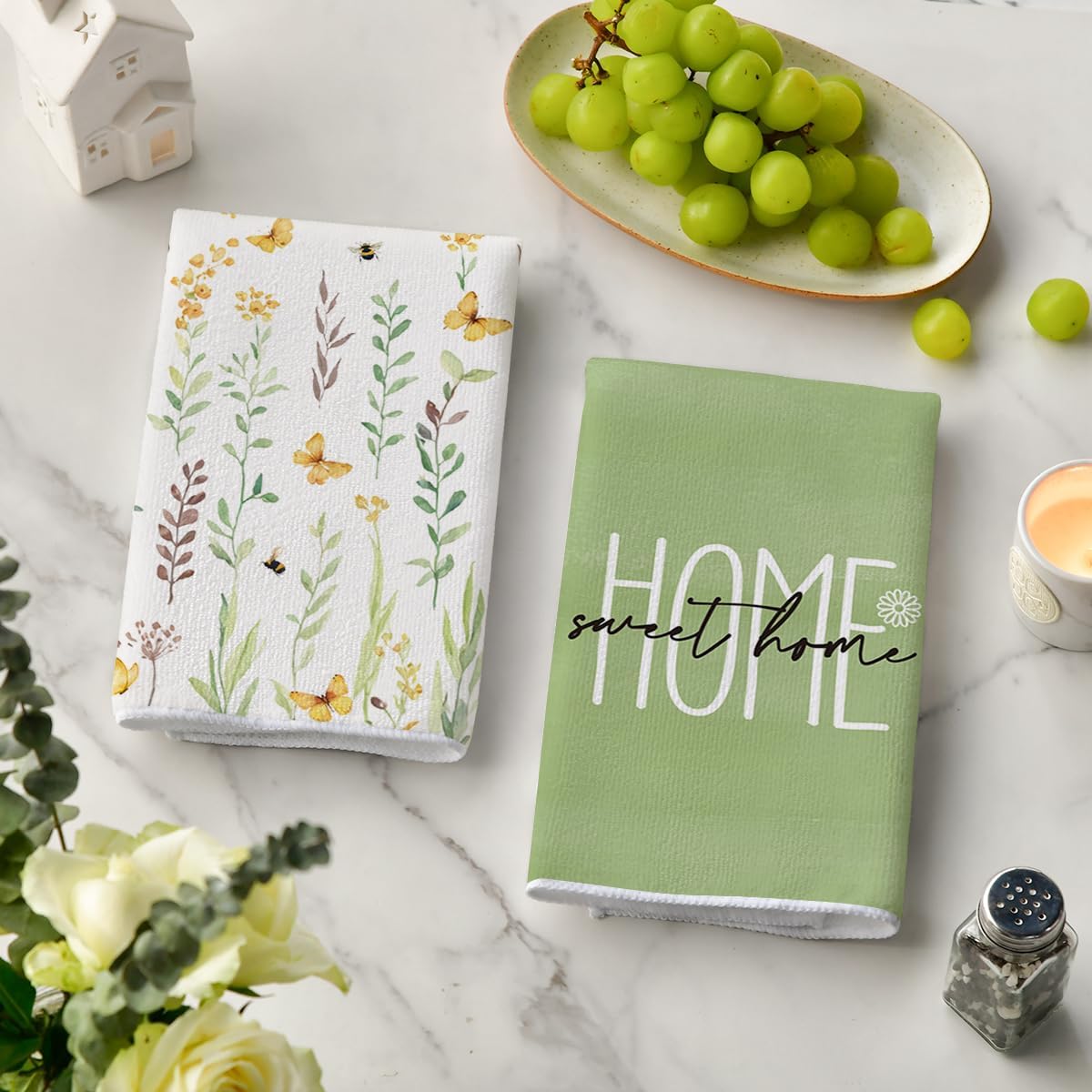 4 Buah, Handuk Dapur Motif Bun - Home Cooking Is The Best ulasan dan harga