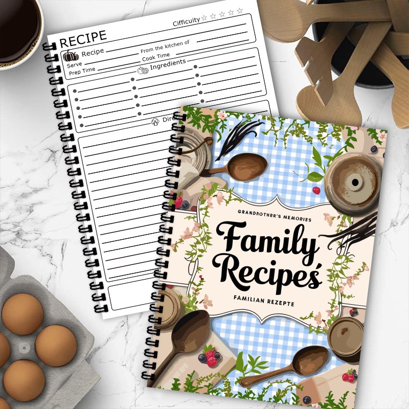 Buku Resep A5, Motif Kotak Bir - Home Cooking Book ulasan dan harga