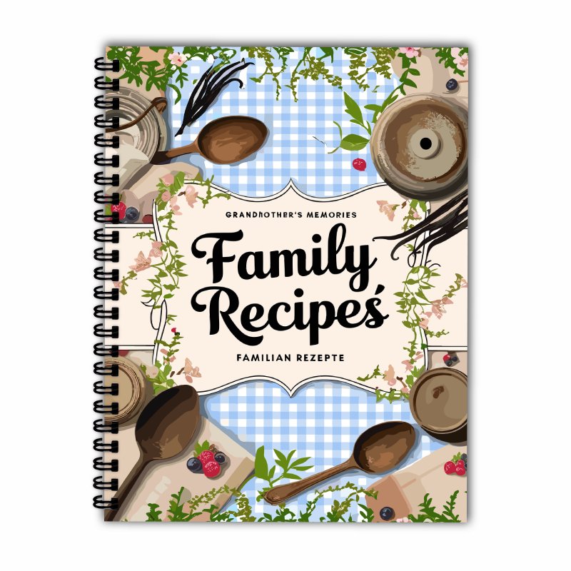 Buku Resep A5, Motif Kotak Bir - Home Cooking Book ulasan dan harga