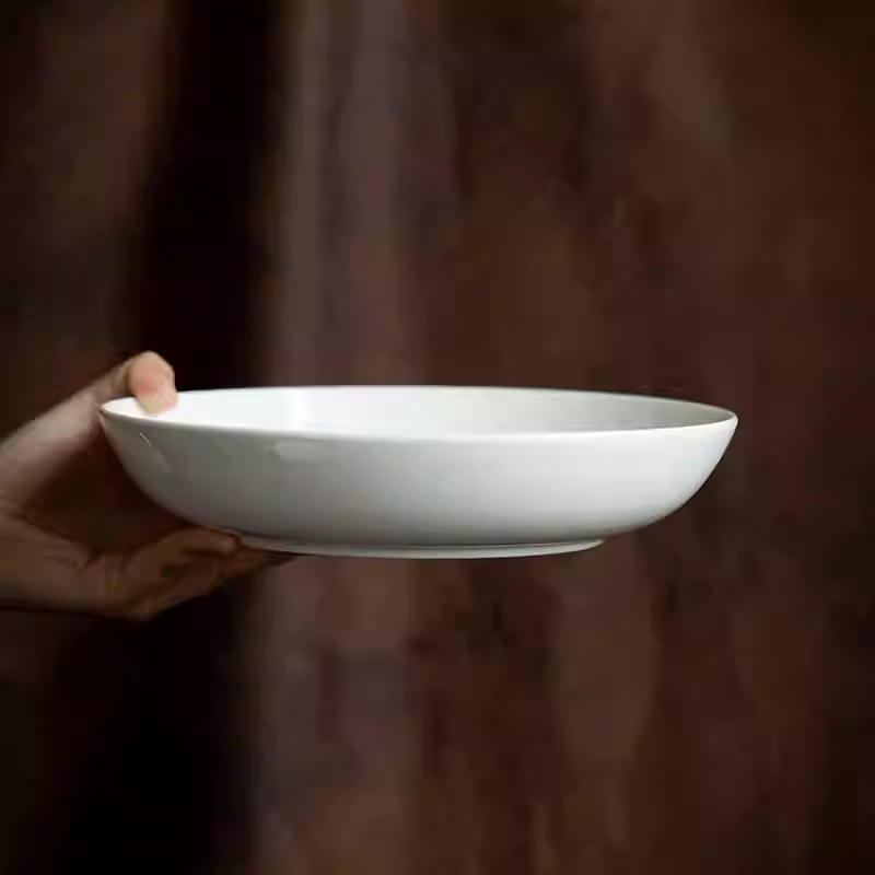 Piring Makan Porselen Putih 9, - Home Cooking Meal ulasan dan harga