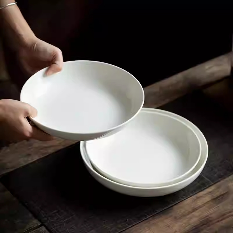 Piring Makan Porselen Putih 9, - Home Cooking Meal ulasan dan harga