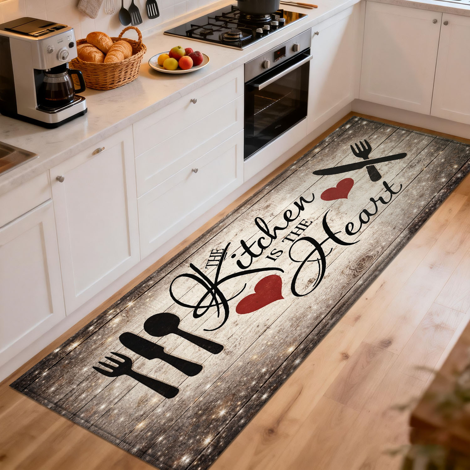 Karpet Dapur Kayu Rustic denga - Home Made Cooking Quotes ulasan dan harga