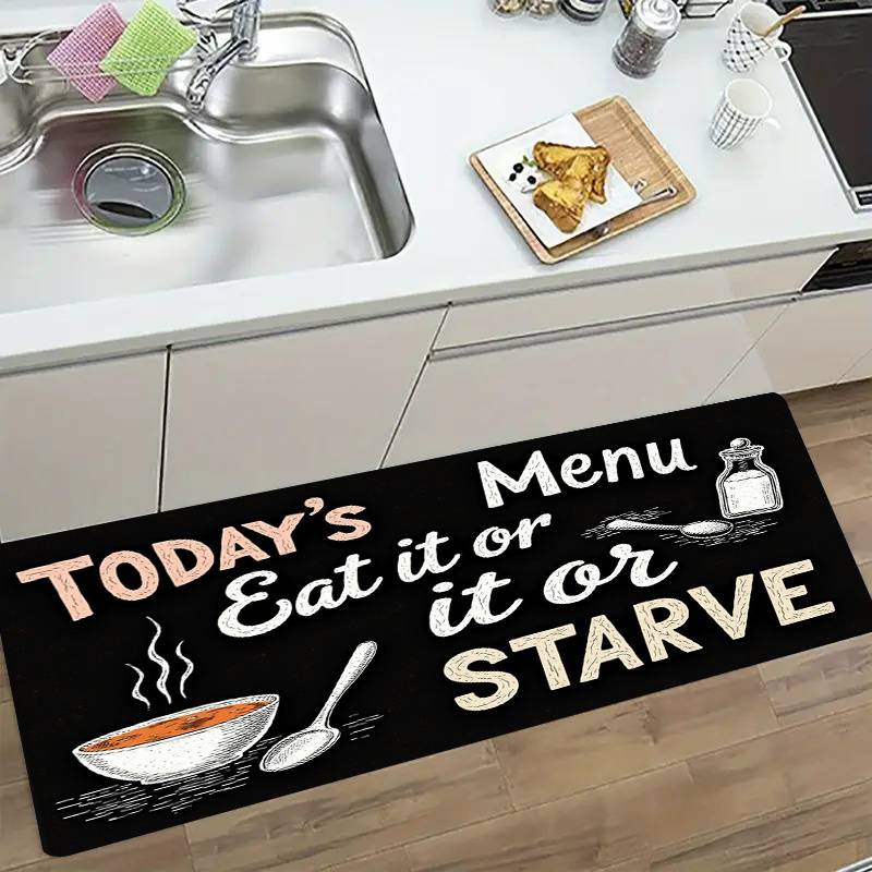 Karpet Dapur Anti-Selip Motif  - Home Cooking Menu ulasan dan harga