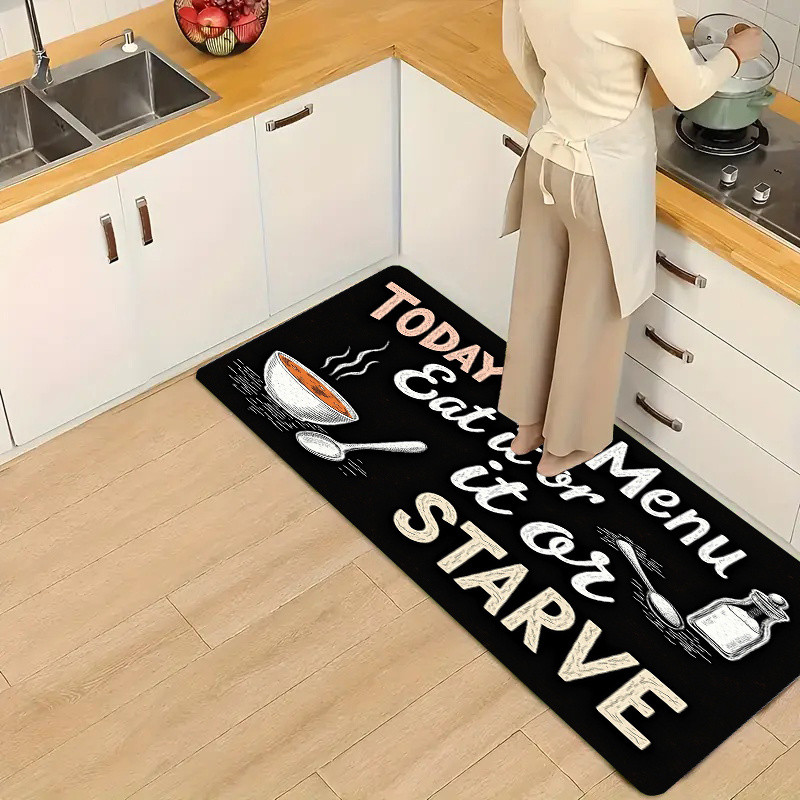 Karpet Dapur Anti-Selip Motif  - Home Cooking Menu ulasan dan harga