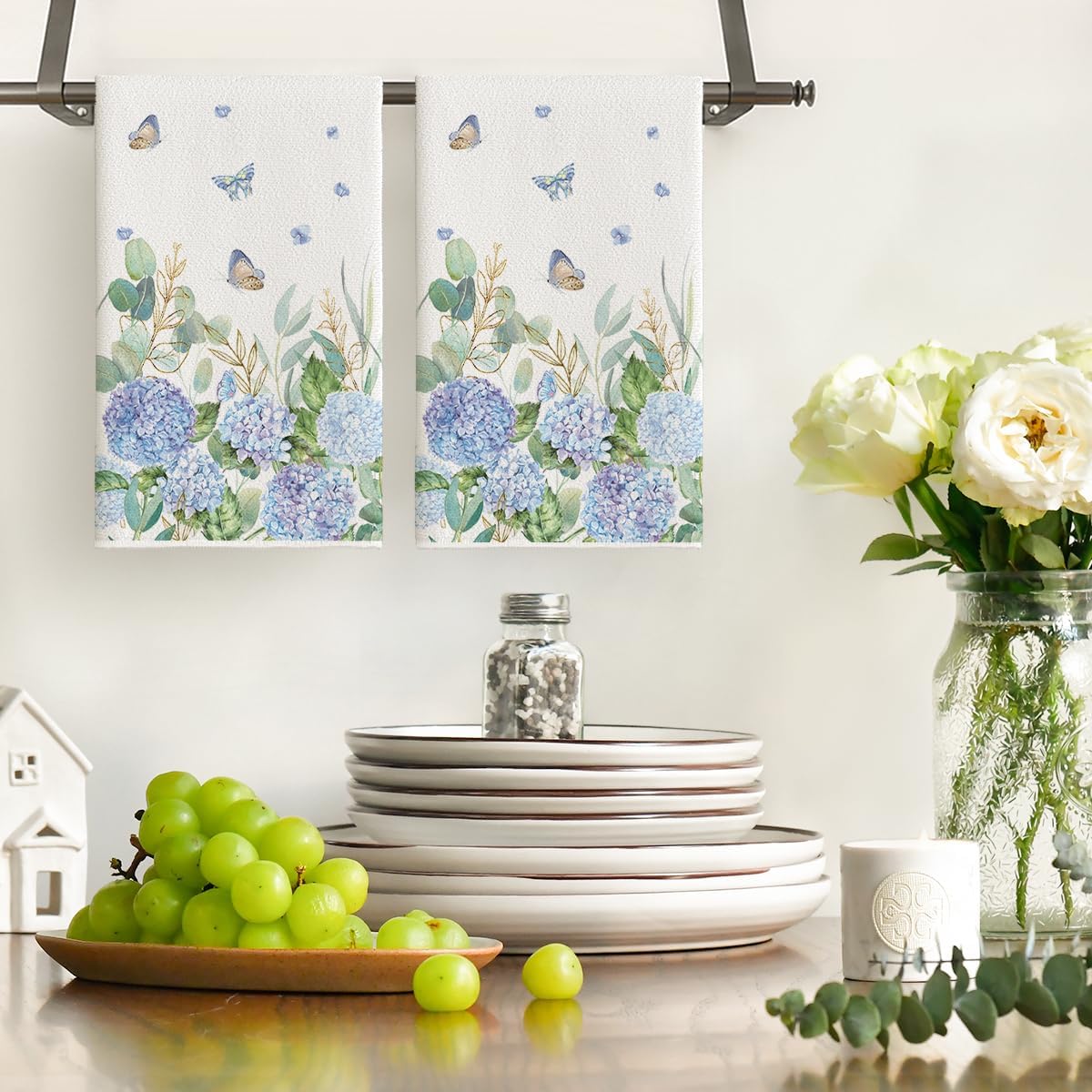 2 Buah, Handuk Dapur Butterfly - Home Cooking Is The Best ulasan dan harga