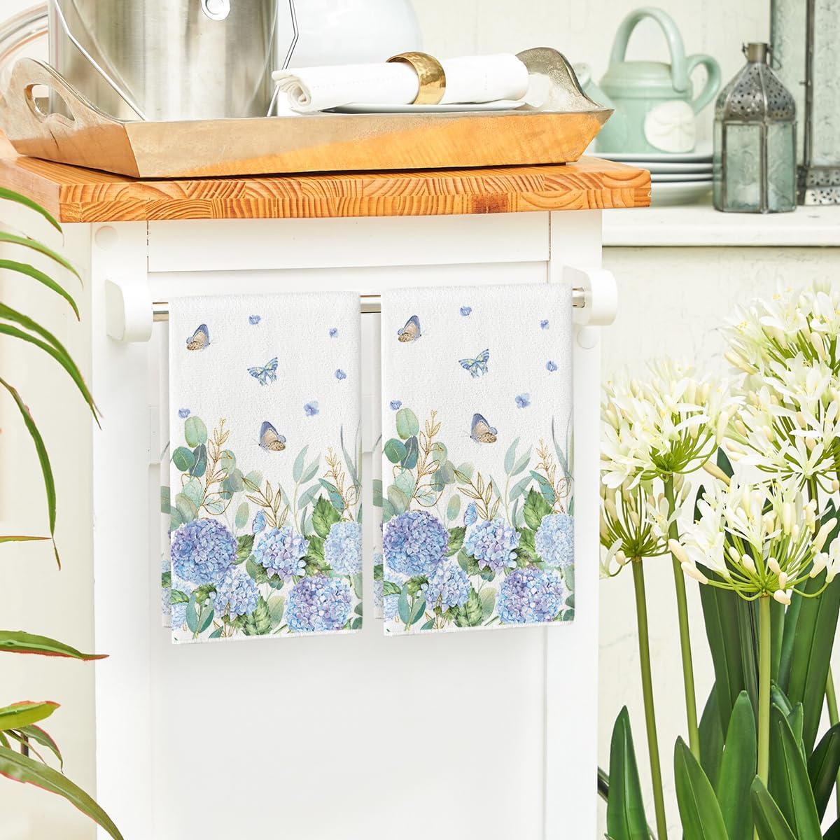 2 Buah, Handuk Dapur Butterfly - Home Cooking Is The Best ulasan dan harga