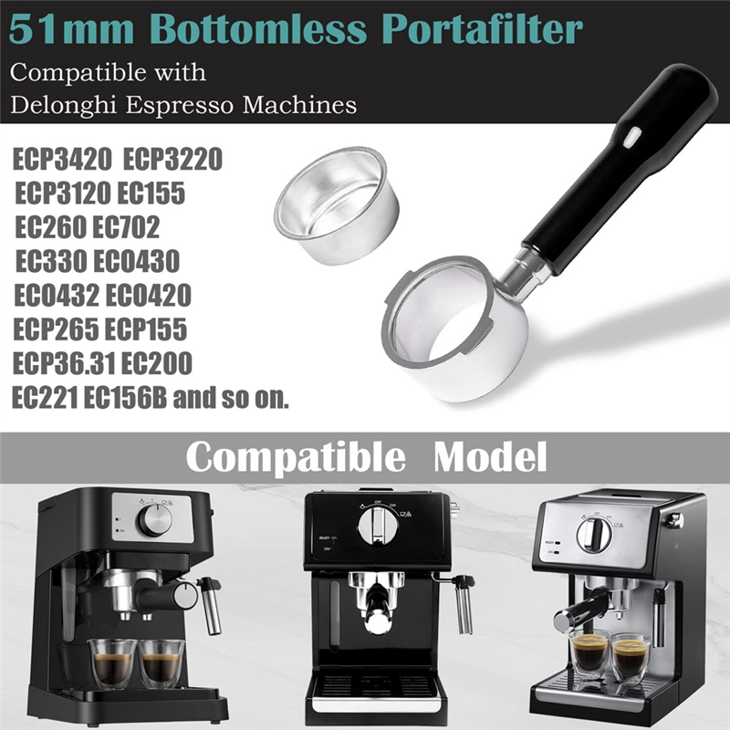 ABYN-51Mm Portafilter Tanpa Da - Delonghi Espresso Ecp3420 ulasan dan harga