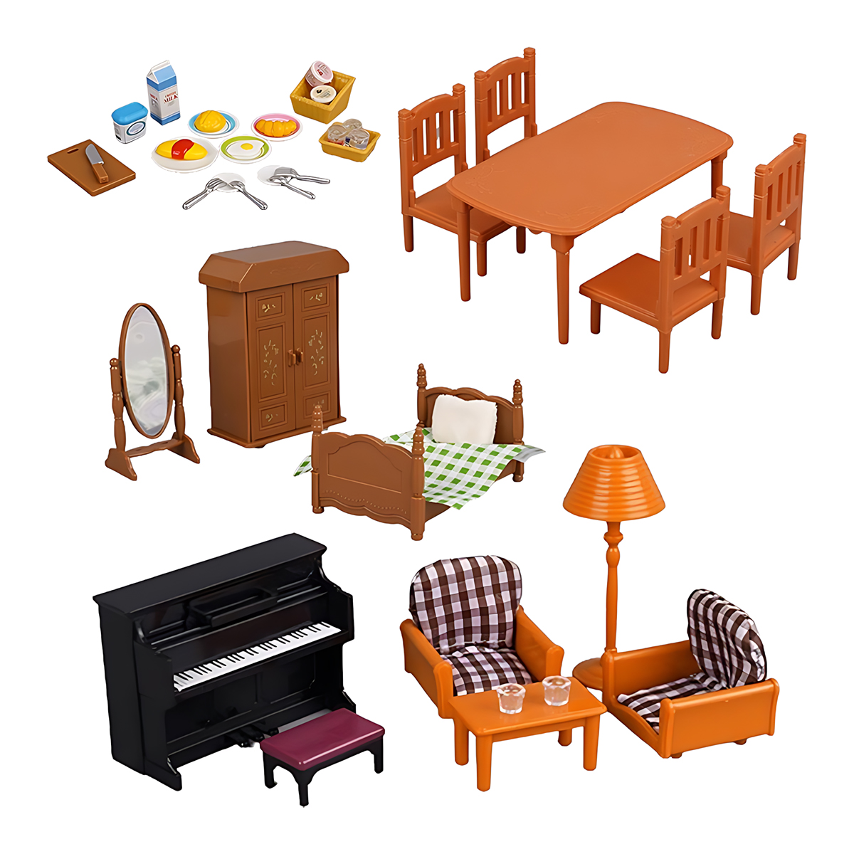 Furnitur Miniatur 1:12 Rumah B - Home Cooking Kitchen ulasan dan harga