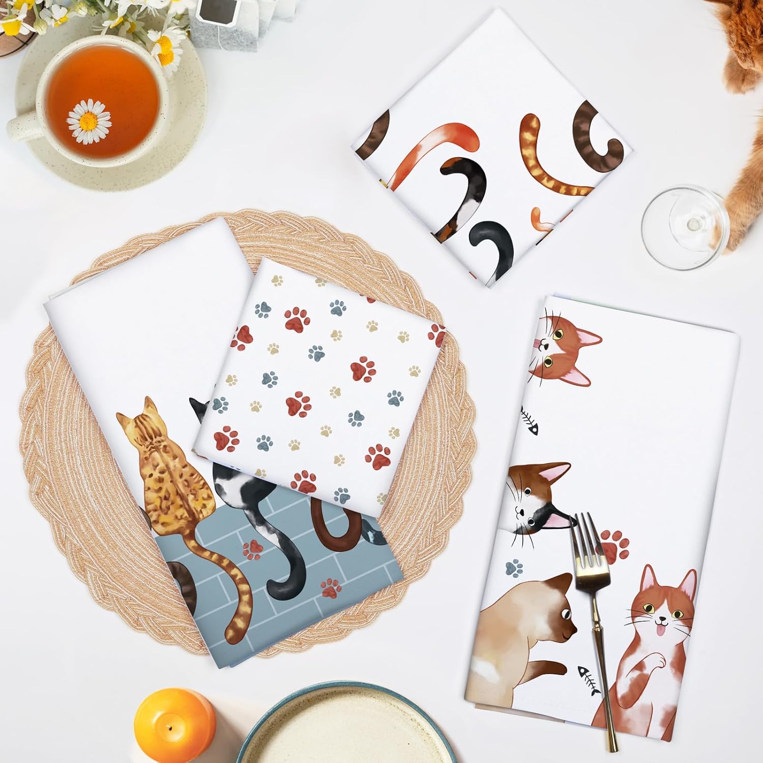 4 Buah, Handuk Dapur Motif Cak - Home Cooking Is The Best ulasan dan harga