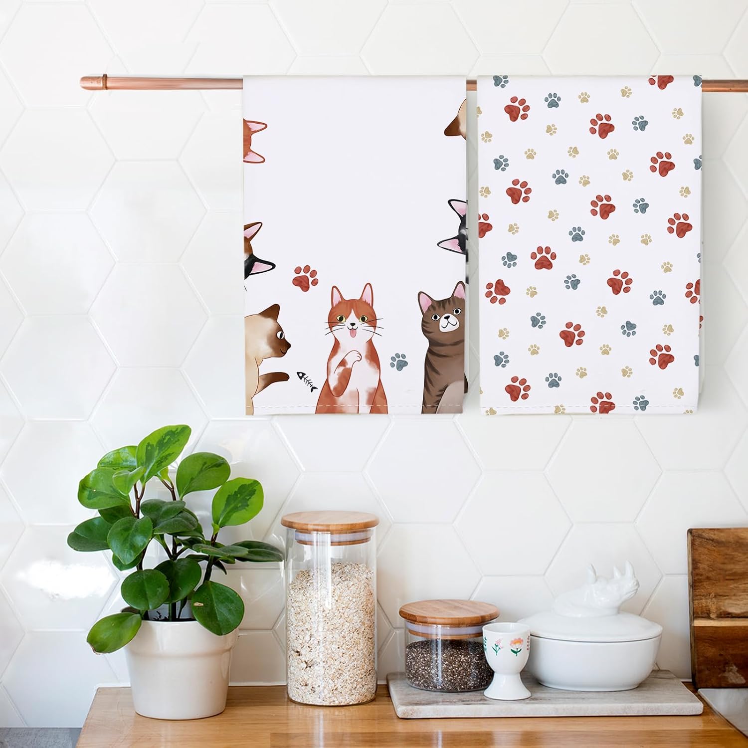 4 Buah, Handuk Dapur Motif Cak - Home Cooking Is The Best ulasan dan harga